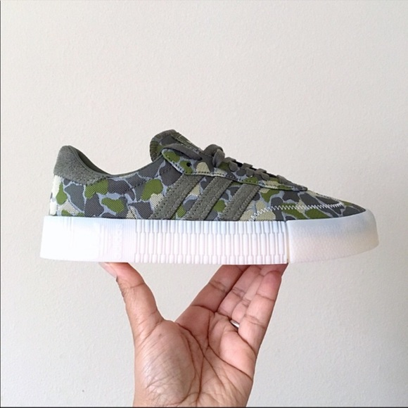 RARE Adidas Sambarose Olive Green Camo - Picture 1 of 7